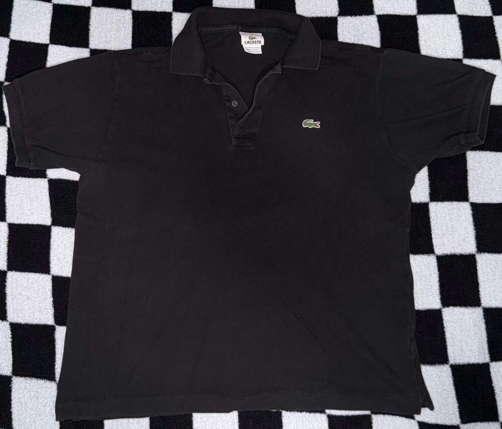 Lacoste Classic Fit Pique Polo Shirt Black Size 5